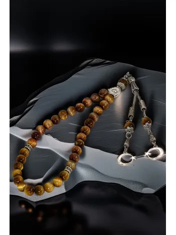 Erkek Doğal Taş Tespih - Doğal Kedigözü Taşlı Ortaboy Tesbih Erkek Doğal Taş Tespih - Doğal Kedigözü Taşlı Ortaboy Tesbih