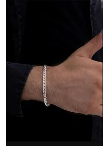 Erkek Gümüş Bileklik - 5mm Nano Model Gümüş Bileklik