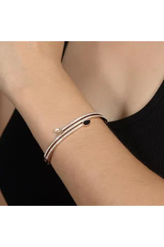 Ottoman Kadın Rose Taş Işlemeli 3’lü Model Bileklik Cbl0uclutas-ros