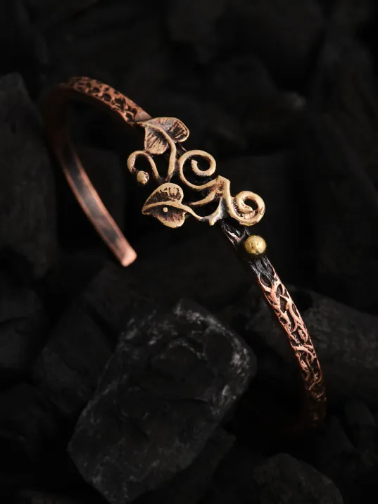 Kadın Bakır Bileklik - Ece Model Kadın Bakır Kelepçe Bileklik Bilezik