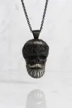 Erkek Kuru Kafa Motifli Polo Zincir Model Çelik Kolye