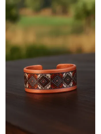 Kadın Bakır Yüzük - Rosewhite Model Özel Baskı Metal Kutu Ve Kuvars Taşı