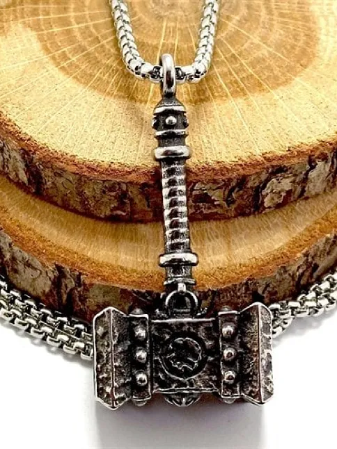 OttoMan Thor Çekici Çelik Erkek Kolye Zincir