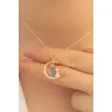 Kadın Gümüş Kolye-Çift Kedi Motifli Gümüş Kadın Kolye