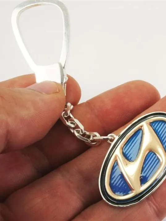 Gümüş Hyundai Anahtarlık