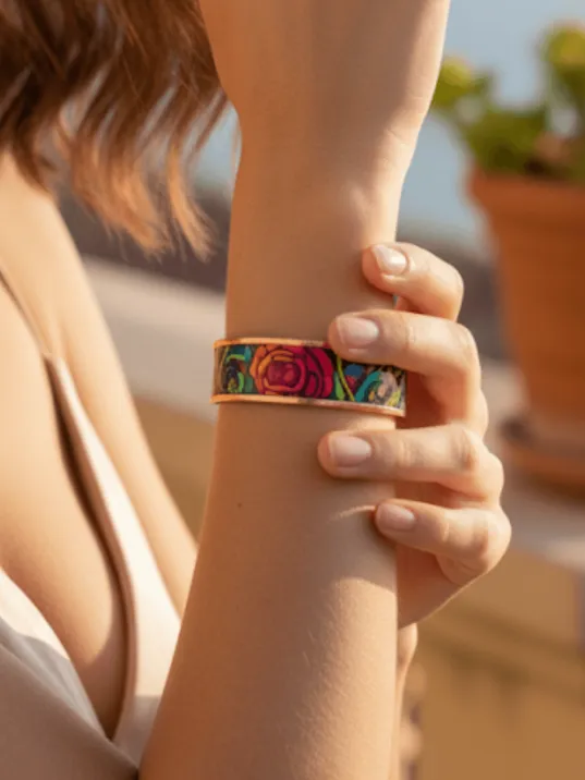 Kadın Bakır Bileklik - Roselaw Model Özel Baskı Metal Kutu Ve Doğal Taşlar Kadın Bakır Bileklik - Roselaw Model Özel Baskı Metal Kutu Ve Doğal Taşlar