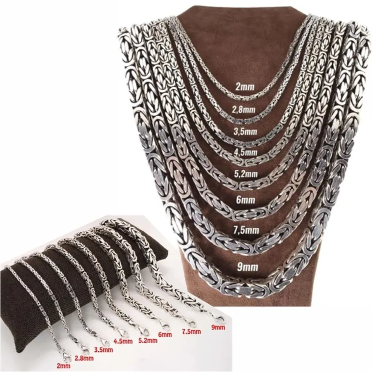 Erkek Gümüş Kolye Bileklik Set - 925 Ayar Gümüş Kare Kral Model Set Erkek Gümüş Kolye Bileklik Set - 925 Ayar Gümüş Kare Kral Model Set