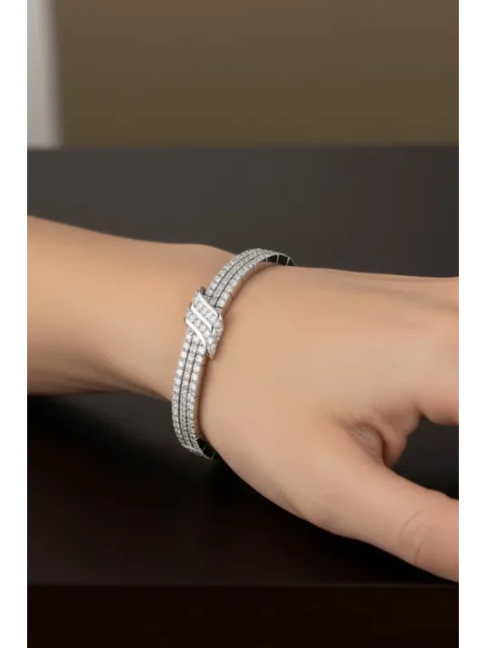 Kadın Gümüş Bileklik - Afrodit Gümüş Su Yolu Kadın Bileklik