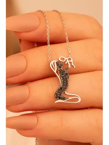 Anne Bebek Figürlü Gümüş Kolye Gümüş Renk