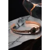 Kadın Bakır Bileklik Yüzük Set - Oniks Taşlı Yuvarlak Ağaç Kabuğu Model İnce Metal Kutu Kuvars Taşı Kadın Bakır Bileklik Yüzük Set - Oniks Taşlı Yuvarlak Ağaç Kabuğu Model İnce Metal Kutu Kuvars Taşı