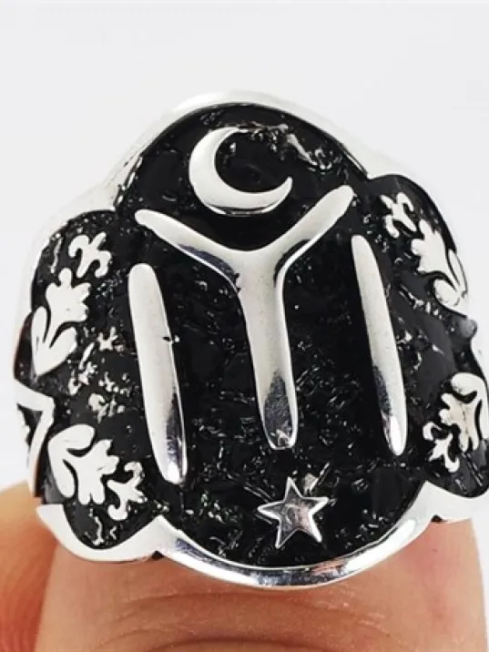 IYI Kayı Boyu Gümüş Erkek Zihgir Yüzük Parmak Ölçüsü Gerekmez