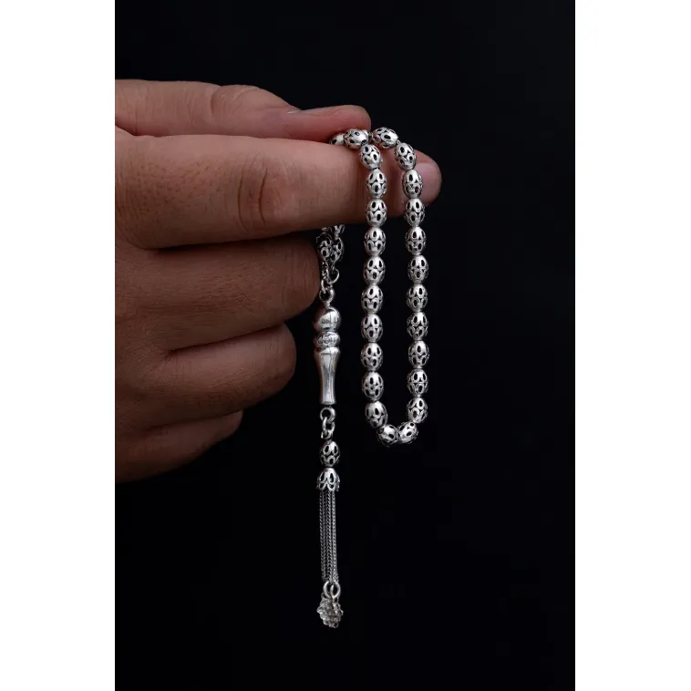 Gümüş Tespih Delikli Ortaboy 15gr Gümüş Tespih Delikli Ortaboy 15gr