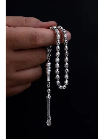 Gümüş Tespih Delikli Ortaboy 15gr