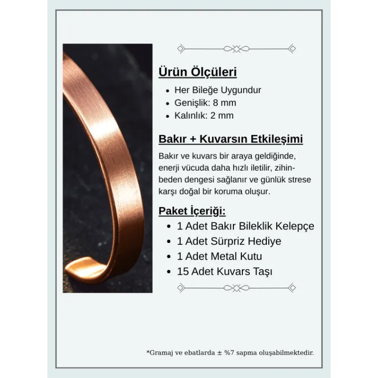 Saf Bakır Bileklik Kişiselleştirebillir Düz Model Metal Kutu Doğal Taşlar Erkek Kadın Bilezik Saf Bakır Bileklik Kişiselleştirebillir Düz Model Metal Kutu Doğal Taşlar Erkek Kadın Bilezik