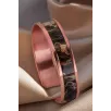 Kadın Bakır Bileklik Yüzük Set - Mia Model Özel Baskı Metal Kutu Ve Kuvars Taşı Kadın Bakır Bileklik Yüzük Set - Mia Model Özel Baskı Metal Kutu Ve Kuvars Taşı