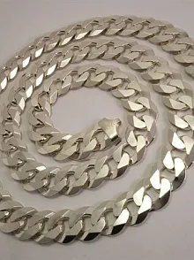 Erkek Gurmet Kolye Zincir Devasa Kalın 12mm İtalyan Malı Mükemmel Kalite