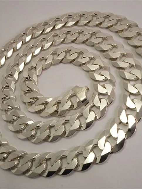 Erkek Gurmet Kolye Zincir Devasa Kalın 12mm İtalyan Malı Mükemmel Kalite
