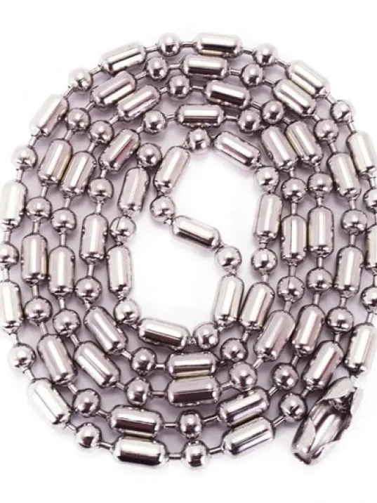 Orta Kalınlıkta Bambu Paslanmaz Çelik Erkek Kolye Zincir Orta Kalınlıkta Bambu Paslanmaz Çelik Erkek Kolye Zincir