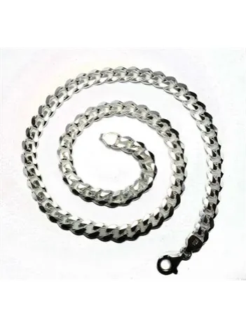 GURMET ERKEK GÜMÜŞ KOLYE ZİNCİR KALIN MODEL 9mm GURMET ERKEK GÜMÜŞ KOLYE ZİNCİR KALIN MODEL 9mm