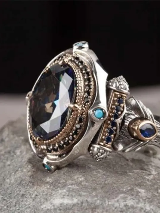 İslam Usta Tasarımı Payidar Gümüş Erkek Yüzük