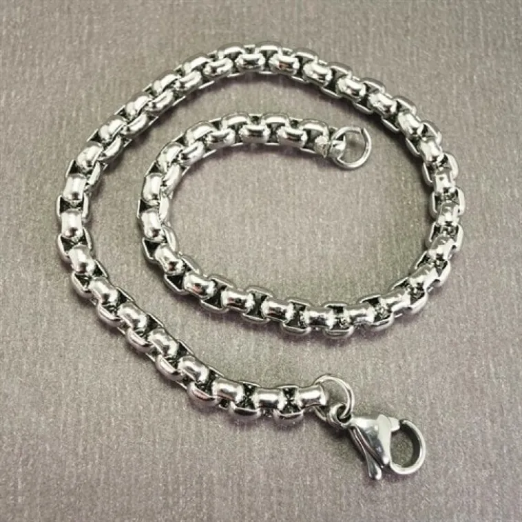 Ottoman 5.5mm Polo Erkek Bileklik Künye İnce Model GBLPLMDLKNY-GMS