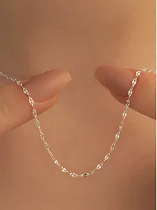 Kadın Gümüş Kolye - 1.5 mm Fırfır Model Gümüş Kolye