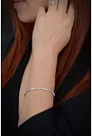 Elika Bayan Zirkon Taşlı Gümüş Su Yolu Set - Kolye, Bileklik, Küpe, Yüzük