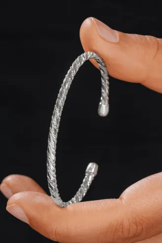 Kadın Gümüş Bileklik - Seraphine Model Gümüş Bilezik