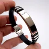 Kişiye Özel İsimli Çelik Kauçuk Erkek Bileklik Kişiye Özel İsimli Çelik Kauçuk Erkek Bileklik