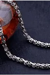 Erkek Çelik Kral Zincir Kolye Ince Model 4mm Erkek Çelik Kral Zincir Kolye Ince Model 4mm