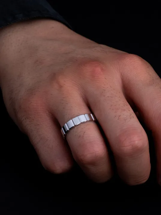 Erkek Gümüş Yüzük - 925 Ayar Terahertz Model Gümüş Alyans Yüzük Erkek Gümüş Yüzük - 925 Ayar Terahertz Model Gümüş Alyans Yüzük