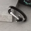 Erkek Çelik Çekiç Keser Figürlü Deri Bileklik Erkek Çelik Çekiç Keser Figürlü Deri Bileklik