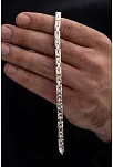 Parlak Kral 5.2 Mm Erkek Gümüş Bileklik