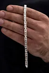 Parlak Kral 5.2 Mm Erkek Gümüş Bileklik