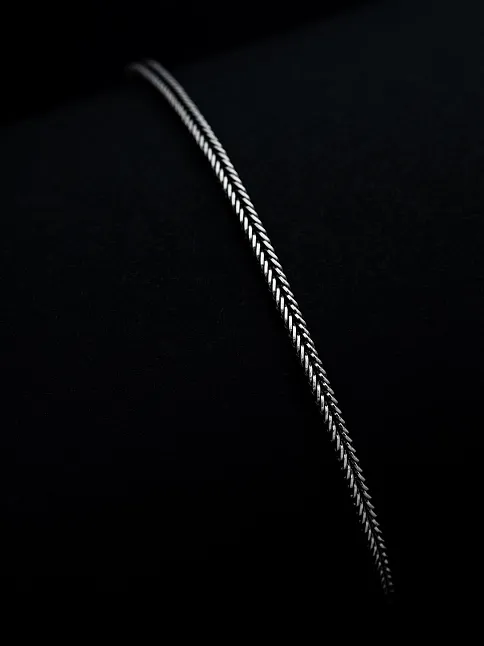 Erkek Gümüş Bileklik - 2.2 mm Tilki Kuyruğu Model Gümüş Bileklik