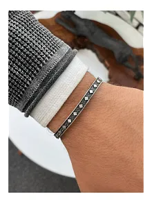 Erkek Bileklik - Metal Erkek Bileklik - Erkek Bileklik - Dörtgen Model