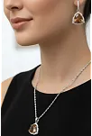 Kadın Gümüş Kolye Küpe Set - Nera Model Zultanit Taşlı Kadın Gümüş Set
