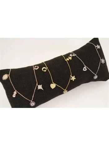 Şans Kolyesi Ay Yıldız Sonsuzluk Bayan Gümüş Kolye