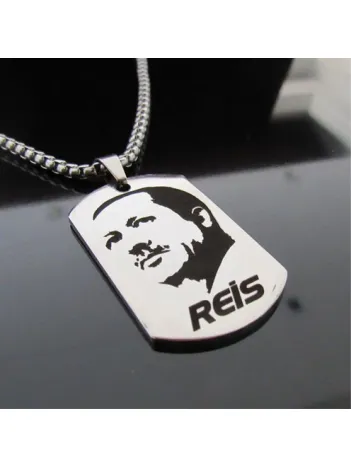 Recep Tayyip Erdoğan Figürlü Reis Yazılı Çelik Künye Kolye