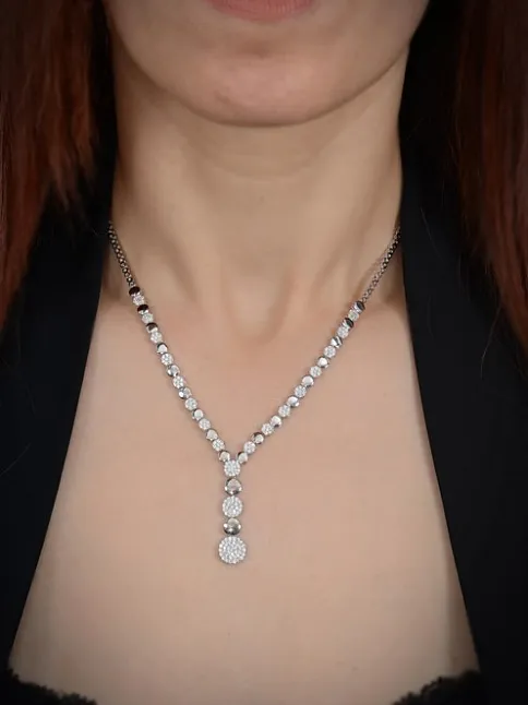 Hürrem Su Yolu Gümüş Bayan Set - Kolye, Bileklik, Küpe, Yüzük