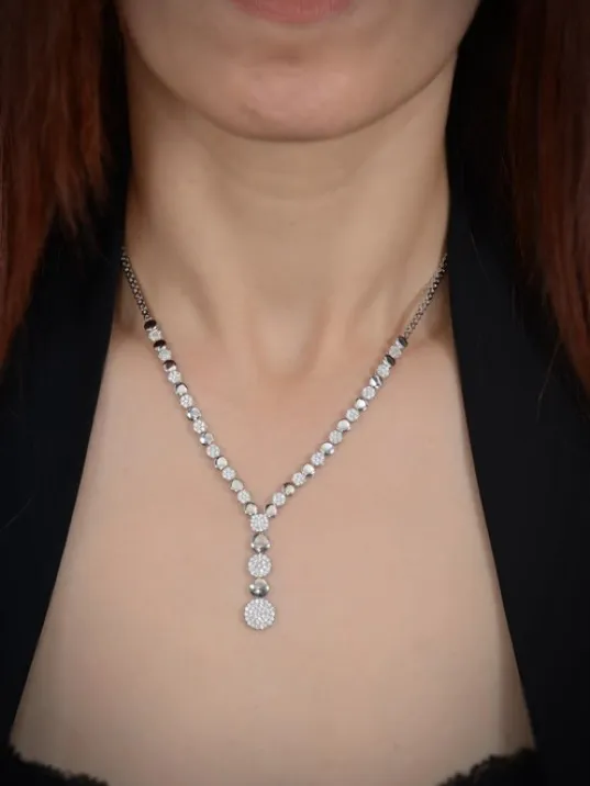 Hürrem Su Yolu Gümüş Bayan Set - Kolye, Bileklik, Küpe, Yüzük Hürrem Su Yolu Gümüş Bayan Set - Kolye, Bileklik, Küpe, Yüzük