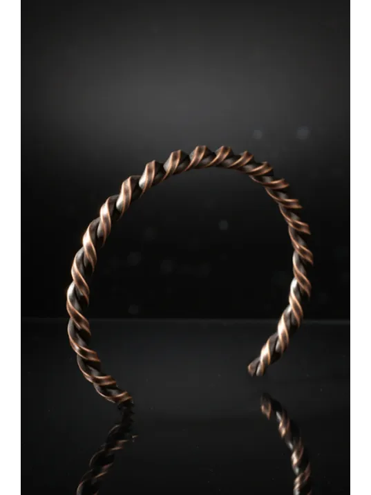 Tork Model %100 Saf Bakır Erkek Kadın Bileklik – Metal Kutu ve Doğal Taşlar