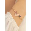 Kadın Gümüş Bileklik - Rose Kelebek Model Kadın Gümüş Bileklik Gblklbkmdl1-ros