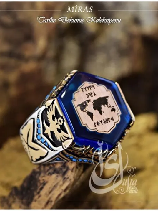 İslam Usta Tasarımı Miras Gümüş Erkek Yüzük