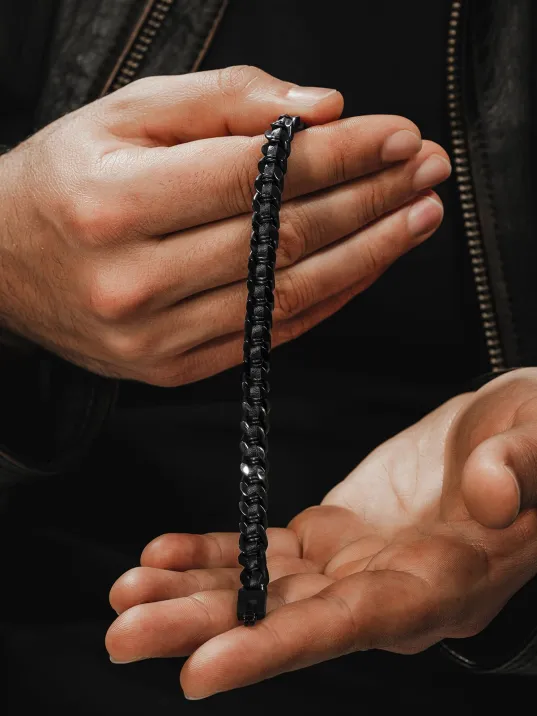 Çelik Bileklik - Siyah Seramik Modern Çelik Bileklik Çelik Bileklik - Siyah Seramik Modern Çelik Bileklik