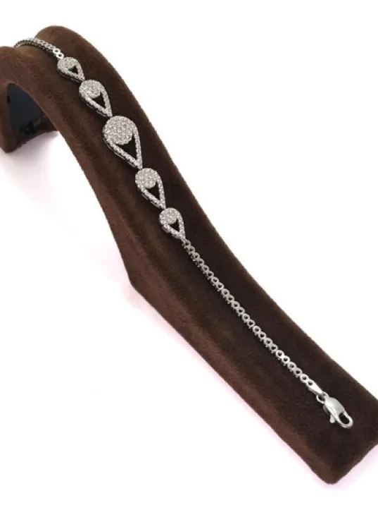 Damla Su Yolu Gümüş Bayan Set - Kolye, Bileklik, Küpe, Yüzük