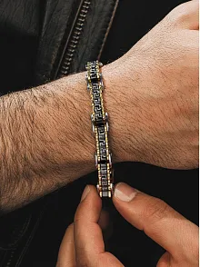 Grek Bombe Çelik Sarı Erkek Bileklik Künye CBLALTGREK1