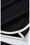 Kadın Siyah Askılı Crop Top Ve Şortlu Gecelik Takım Kadın Siyah Askılı Crop Top Ve Şortlu Gecelik Takım