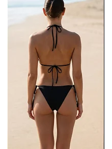 Kadın Siyah Beyaz Pareolu Yandan Ve Boyundan Bağlamalı 3'lü Bikini Takımı – Modern, Konforlu Ve Günlük Kombinlere Uygun Kadın Siyah Beyaz Pareolu Yandan Ve Boyundan Bağlamalı 3'lü Bikini Takımı – Modern, Konforlu Ve Günlük Kombinlere Uygun