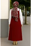 Kadın Bordo Basic Ayarlanabilir Askılı Jile Elbise – Şık, Rahat Ve 4 Mevsim Kullanıma Uygun Kadın Bordo Basic Ayarlanabilir Askılı Jile Elbise – Şık, Rahat Ve 4 Mevsim Kullanıma Uygun